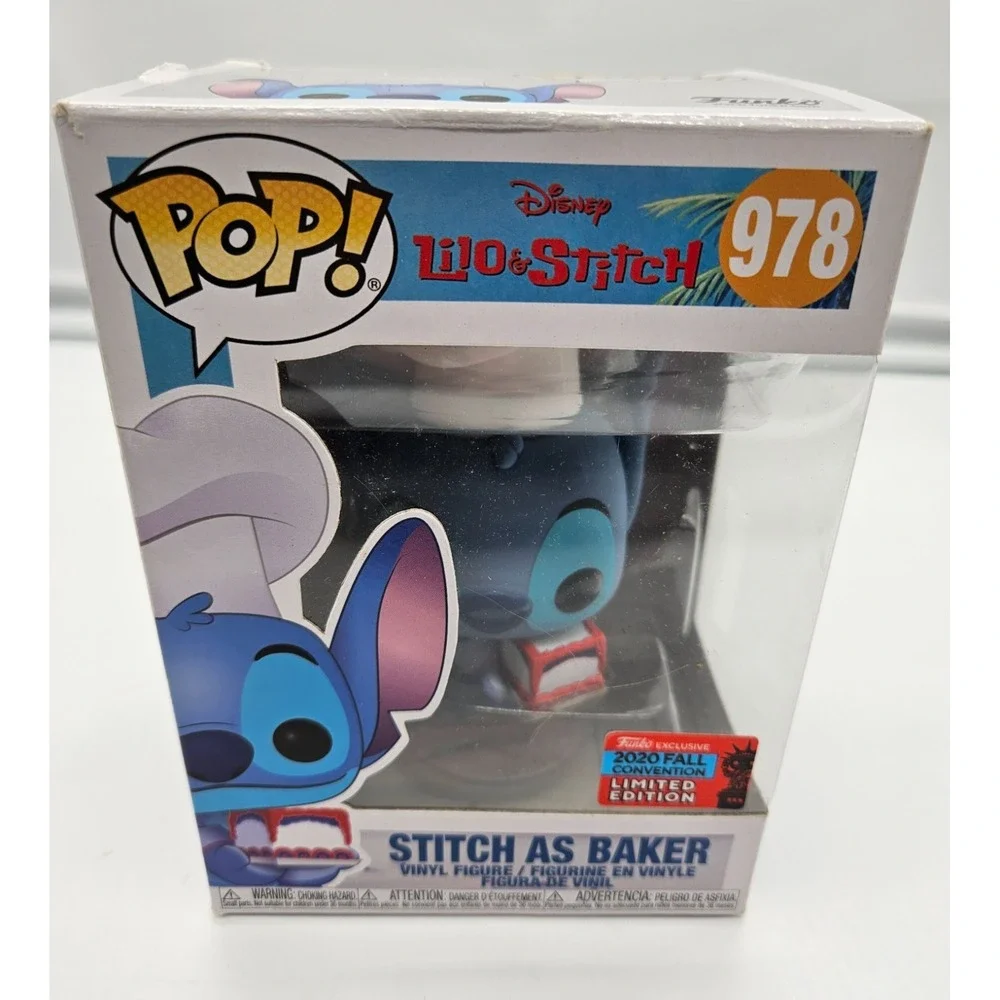 Funko Pop Disney Lilo & Stitch Stitch as Baker 978 2020 Fall Conv Exclusive